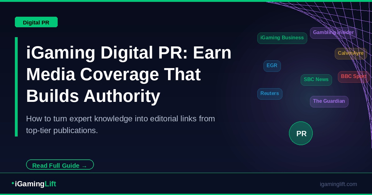 iGaming Digital PR How to Earn Media Coverage That Builds Real Authority