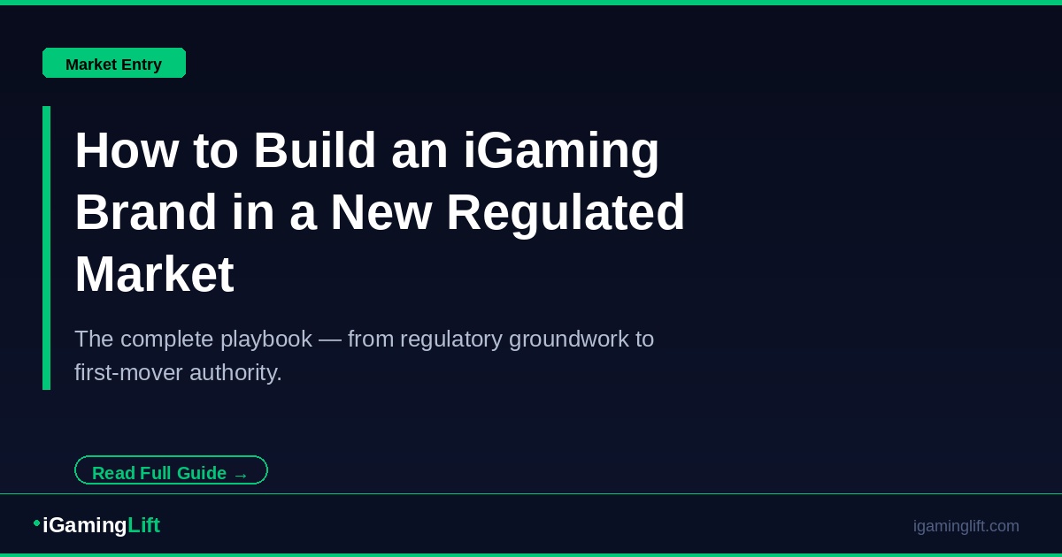 How to Build an iGaming Brand in a New Regulated Market: The Complete Playbook